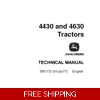 JOHN DEERE 4430 & 4630 TRACTORS TECHNICAL MANUAL (TM1172) SD