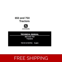 JOHN DEERE 650, 750 TRACTORS TECHNICAL MANUAL (TM1242) SD