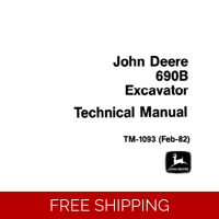 JOHN DEERE 690B EXCAVATOR TECHNICAL MANUAL (TM1093)