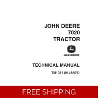 JOHN DEERE 7020 TRACTOR TECHNICAL MANUAL (TM1031) SD