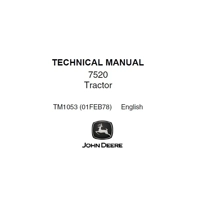 JOHN DEERE 7520 TRACTOR TECHNICAL MANUAL (TM1053) SD