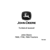 JOHN DEERE 7600, 7700, 7800 TRACTORS REPAIR TECHNICAL MANUAL (TM1500) SD