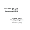 JOHN DEERE 7210, 7410, AND 7510 2WD OR MFWD TRACTORS DIAGNOSTIC, OPERATION & TESTS TECHNICAL MANUAL