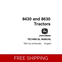 JOHN DEERE 8430 & 8630 TRACTORS TECHNICAL MANUAL (TM1143) SD