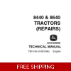 JOHN DEERE 8440, 8640 TRACTORS REPAIR TECHNICAL MANUAL (TM1199) SD