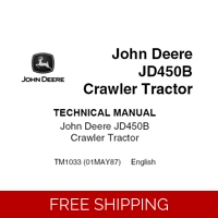 JOHN DEERE JD450B CRAWLER TRACTOR SERVICE REPAIR MANUAL (TM1033)