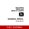 JOHN DEERE JD544, JD544-A LOADERS TECHNICAL MANUAL (TM1002)SD