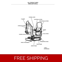 KUBOTA K008-3 (KTC KCL) PARTS MANUAL