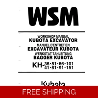 KUBOTA-EXCAVATOR-KH-36-41-51-61-66-91-101-151-WORKSHOP MANUAL