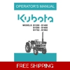 Kubota B1600-B1600DT Tractor Operators Manual