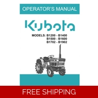 Kubota B1600-B1600DT Tractor Operators Manual