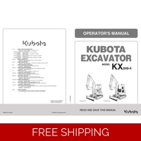 KUBOTA EXCAVATOR KX040 SERIES OPERATORS MANUAL