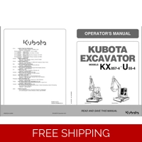 KUBOTA EXCAVATOR KX057 SERIES OPERATORS MANUAL