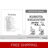 KUBOTA EXCAVATOR KX91 SERIES OPERATORS MANUAL