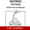MATBRO TS270 280 OPERATORS AND WORKSHOP MANUAL