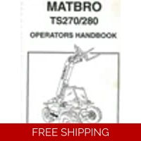 MATBRO TS270 280 OPERATORS AND WORKSHOP MANUAL
