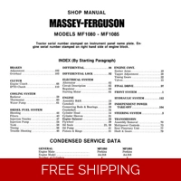 MASSEY FERGUSON 1080 1085 TMM WORKSHOP MANUAL