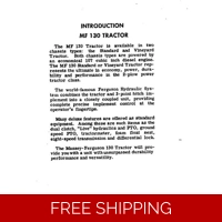 MASSEY FERGUSON 122 130 WORKSHOP MANUAL