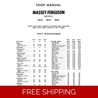 MASSEY FERGUSON 135 150 165 TMM WORKSHOP MANUAL