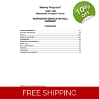 Massey ferguson 1528 1531 Hydrostatic Compact Tractor Workshop Manual