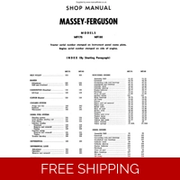 MASSEY FERGUSON 175 180 TMM WORKSHOP MANUAL
