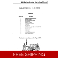 MASSEY FERGUSON 200 SERIES ALL MODELS DEALERS WORKSHOP MANUAL