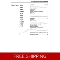 MASSEY FERGUSON 3050 3140 SERIES OPERATORS MANUAL