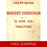 MASSEY FERGUSON 35 AND 35X DEALERS PARTS MANUAL