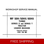 Massey Ferguson MF 50H 50HX ..