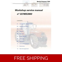 MASSEY FERGUSON 7400 SERIES 7465 7475 7480 7485 7490 7495 WORKSHOP MANUAL