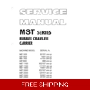 MOROOKA MST SERIES RUBBER CRAWLER CARRIER WORKSHOP MANUAL