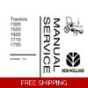 NEW HOLLAND 1320, 1520, 1620, 1715, 1720 TRACTORS SERVICE REPAIR MANUAL