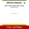 NEW HOLLAND FR450, FR500, FR600, FR700, FR850 FORAGE HARVESTER SERVICE REPAIR MANUAL (HYDRAULIC SYST