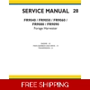 NEW HOLLAND FR9040, FR9050, FR9060, FR9080, FR9090 FORAGE HARVESTER SERVICE MANUAL 3 SECTIONS 266 PA
