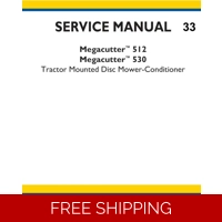 NEW HOLLAND MEGACUTTER 512, 530 TRACTOR SERVICE MANUAL 173 PAGES