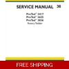 NEW HOLLAND PROTED 3417, PROTED 3625, PROTED 3836 ROTARY TEDDER SERVICE MANUAL 111 PAGES