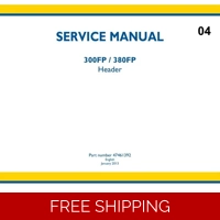 NEW HOLLAND 300FP, 380FP HEADER SERVICE MANUAL 148 PAGES