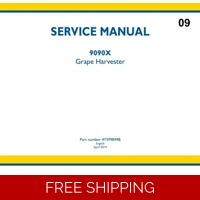 NEW HOLLAND 9090X GRAPE HARVESTER SERVICE MANUAL 1792 PAGES