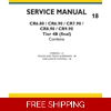 NEW HOLLAND CR6.80, CR6.90, CR7.90, CR8.90, CR9.90 TIER 4B (FINAL) COMBINE SERVICE 3 SECTIONS MANUAL