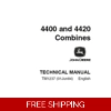 JOHN DEERE 4400, 4420 COMBINES TECHNICAL MANUAL (TM1237)