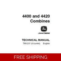 JOHN DEERE 4400, 4420 COMBINES TECHNICAL MANUAL (TM1237)