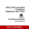 JOHN DEERE 9410, 9510, 9610 COMBINES DIAGNOSTICS & TESTS TECHNICAL MANUAL (TM1702)