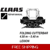 CLAAS FOLDING CUTTERBAR 4.50M – 5.40M (LEXION) SERVICE REPAIR MANUAL