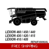 CLAAS LEXION 460, 450, 440, 430, 420, 415, 410, 405 SERVICE REPAIR MANUAL