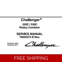 CHALLENGER 520C / 530C ROTARY COMBINE SERVICE REPAIR MANUAL