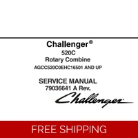 CHALLENGER 520C ROTARY COMBINE SERVICE REPAIR MANUAL