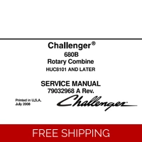 CHALLENGER 680B ROTARY COMBINE SERVICE REPAIR MANUAL (EFFECTIVE SN HUC8101 AND UP)