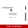 JOHN DEERE 24 SERIES BALERS OPERATOR’S MANUAL