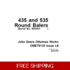 JOHN DEERE 435 AND 535 ROUND BALERS (SERIAL NO. 800001- ) OPERATOR’S MANUAL