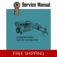 INTERNATIONAL 420 430 440 BALER OPERATORS AND SERVICE MANUAL